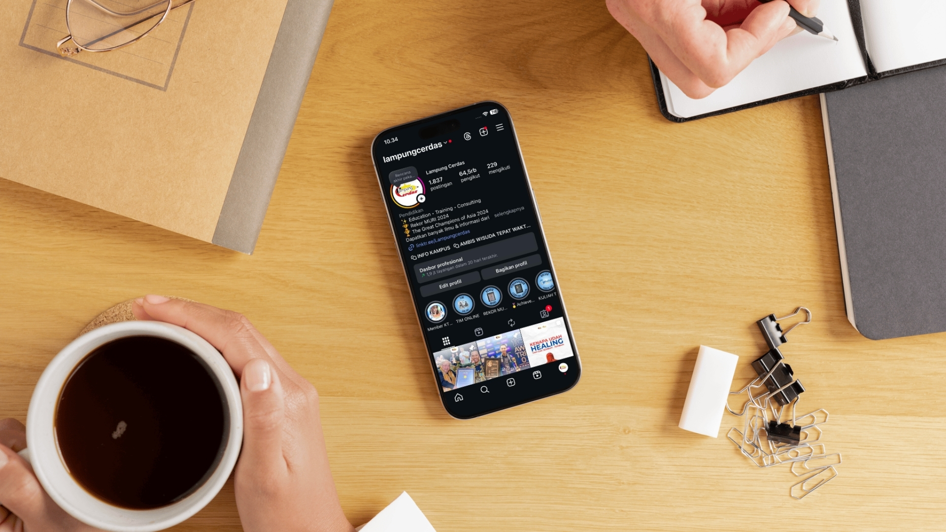 @lampungcerdas Instagram Strategy